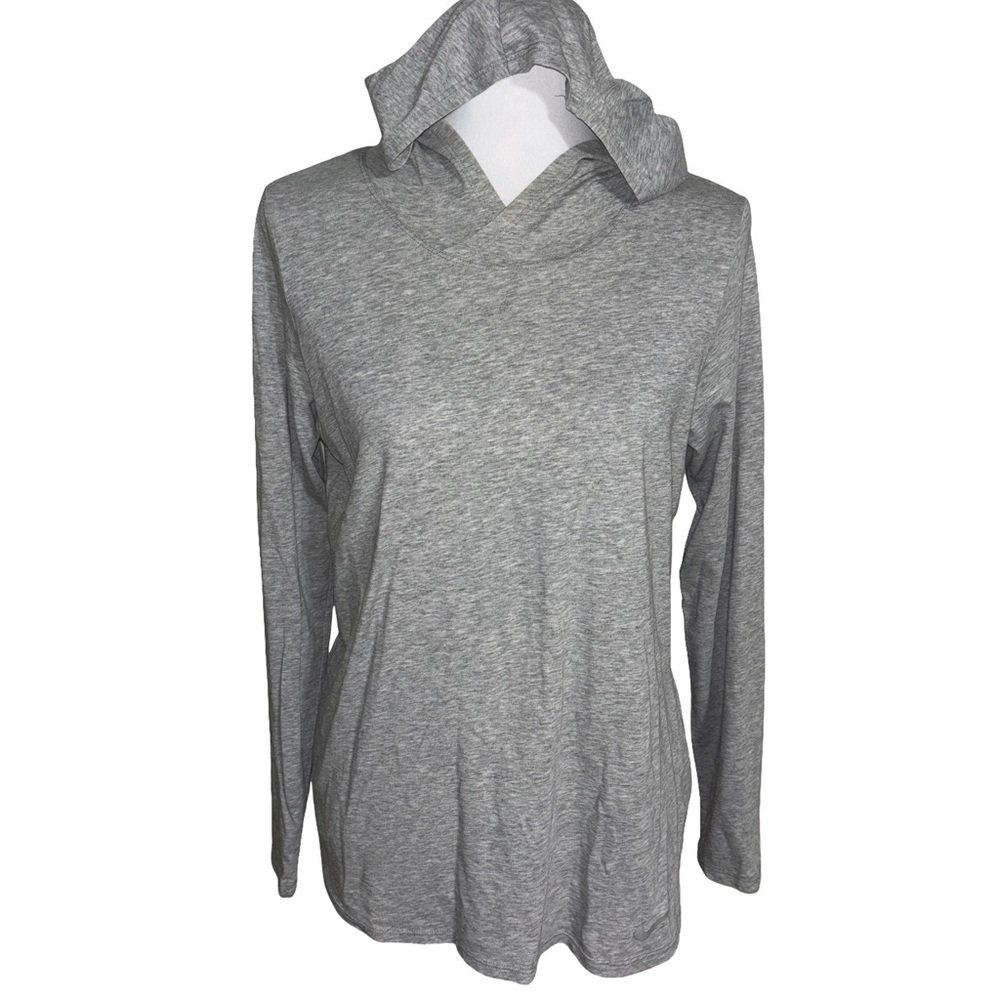 Nike Gray Hoodie Sweatshirt Womens